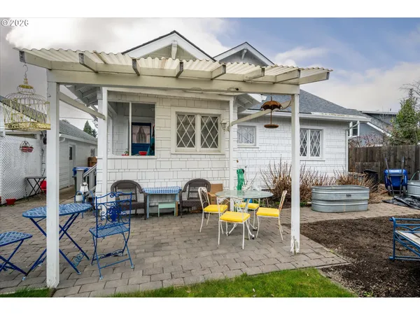 a view of a house with patio