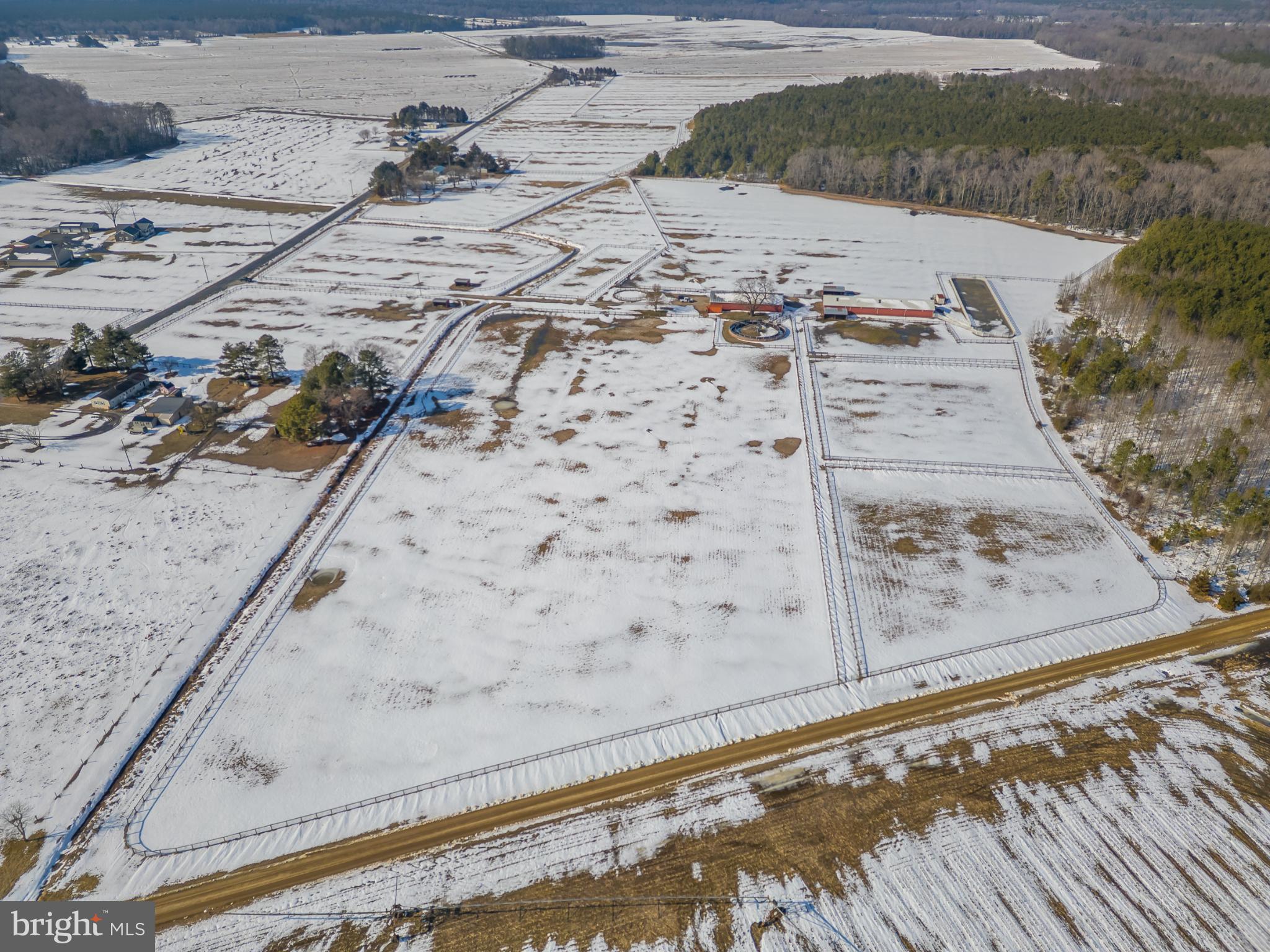 3985 White Road Federalsburg, MD 21632 - Photo 48 of 52 Snow-covered fields and winding roads await.