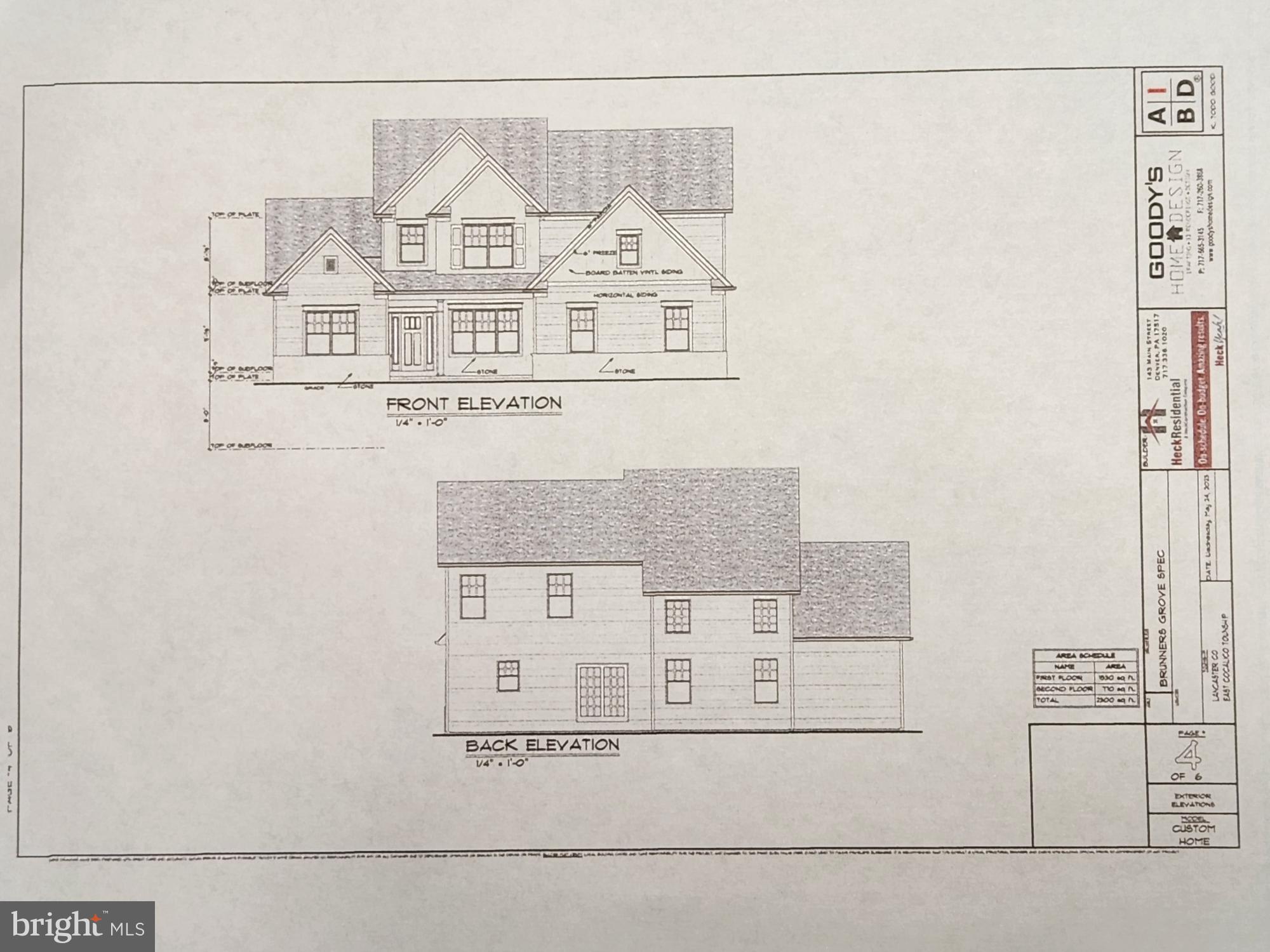 10 Brunners Grove Road Reinholds, PA 17569 - Photo 45 of 50 Front & Rear Elevation
