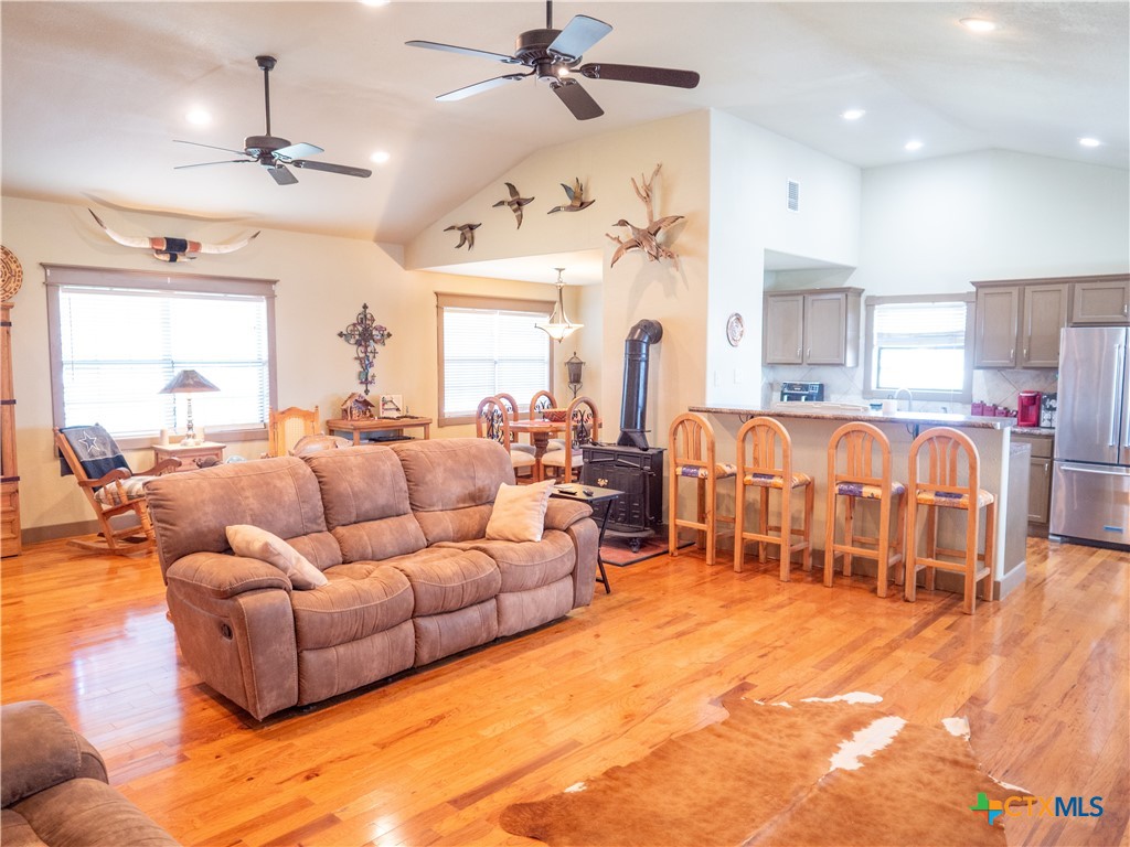 1704 Jackson Street Port Lavaca, TX 77979 - Photo 21 of 40 a living room with furniture kitchen view and a large window