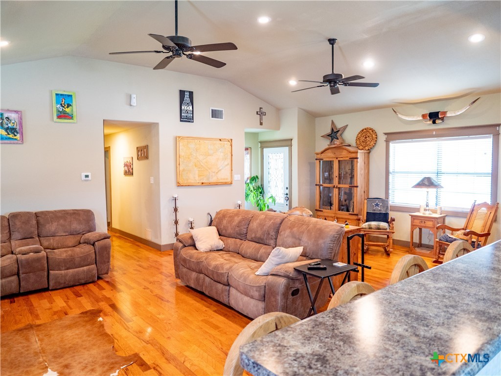 1704 Jackson Street Port Lavaca, TX 77979 - Photo 10 of 40 a living room with furniture and a large window