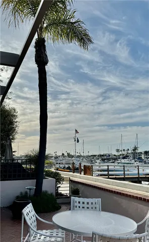 a view of a terrace with seating space