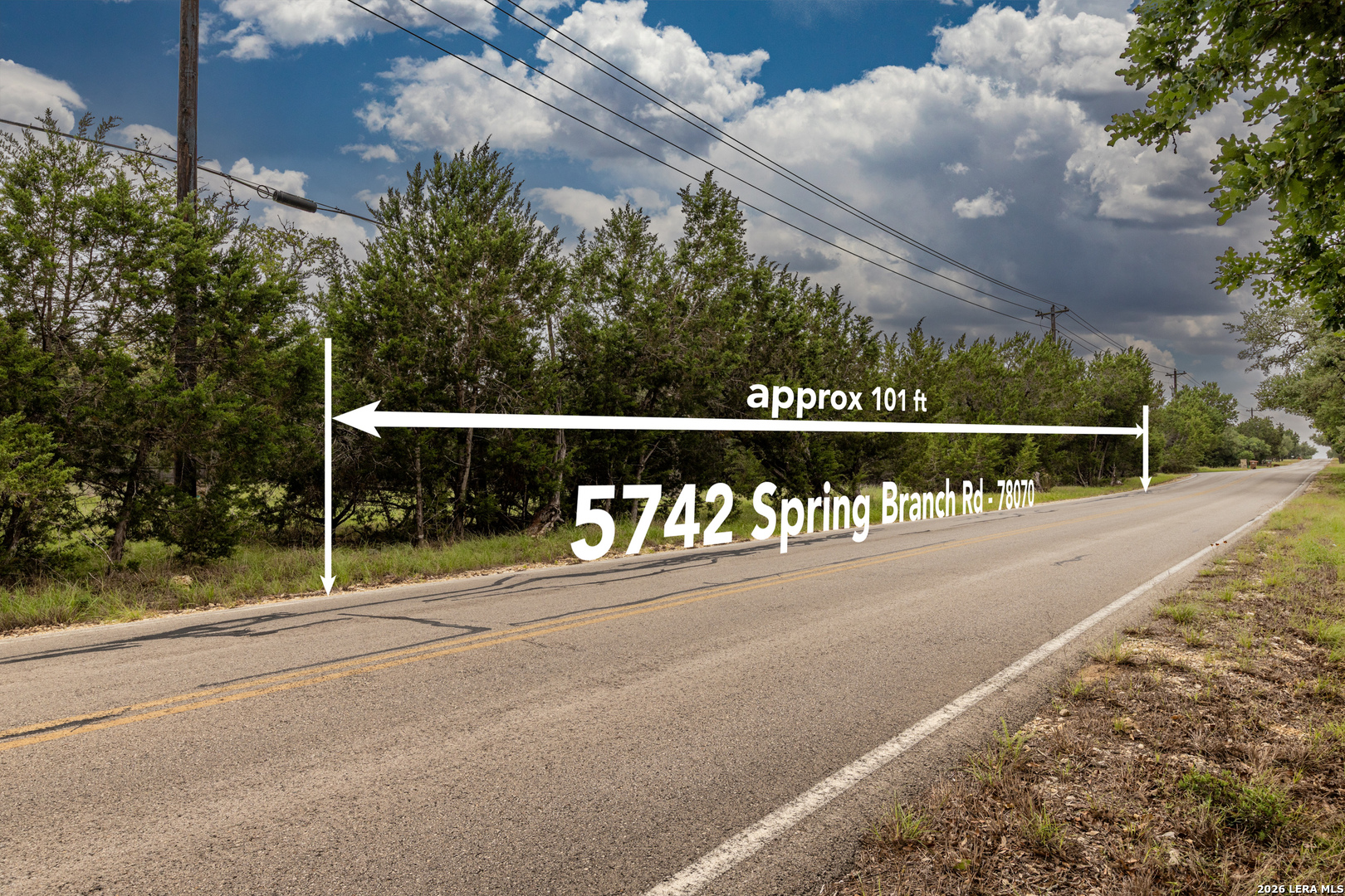 5742 Spring Branch Road Spring Branch, TX 78070 - Photo 3 of 39 a sign board with street view