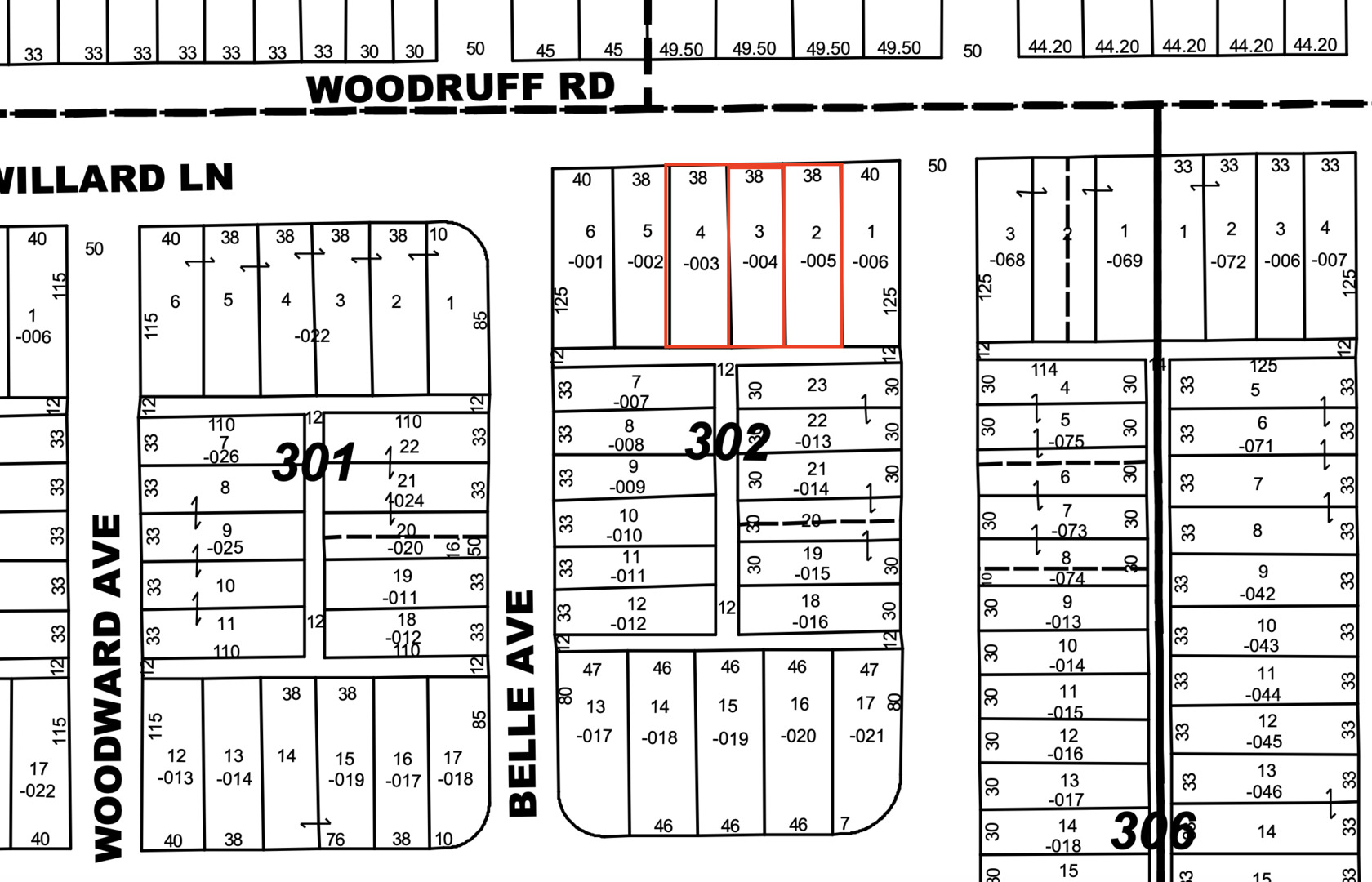 Vacant Woodruff Road Joliet, IL 60432 - Photo 4 of 4 a picture of a black and white wall