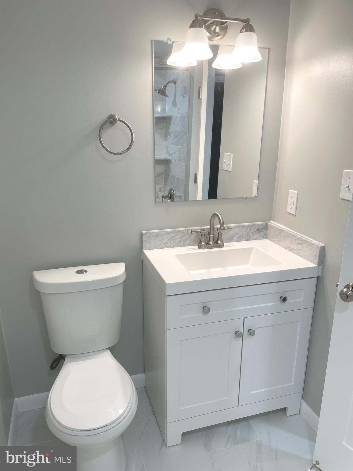 2214 Castle Rock Square, Unit 22C Reston, VA 20191 - Photo 23 of 32 Hall FULL BATH w/new vanity, faucet, toilet, floor