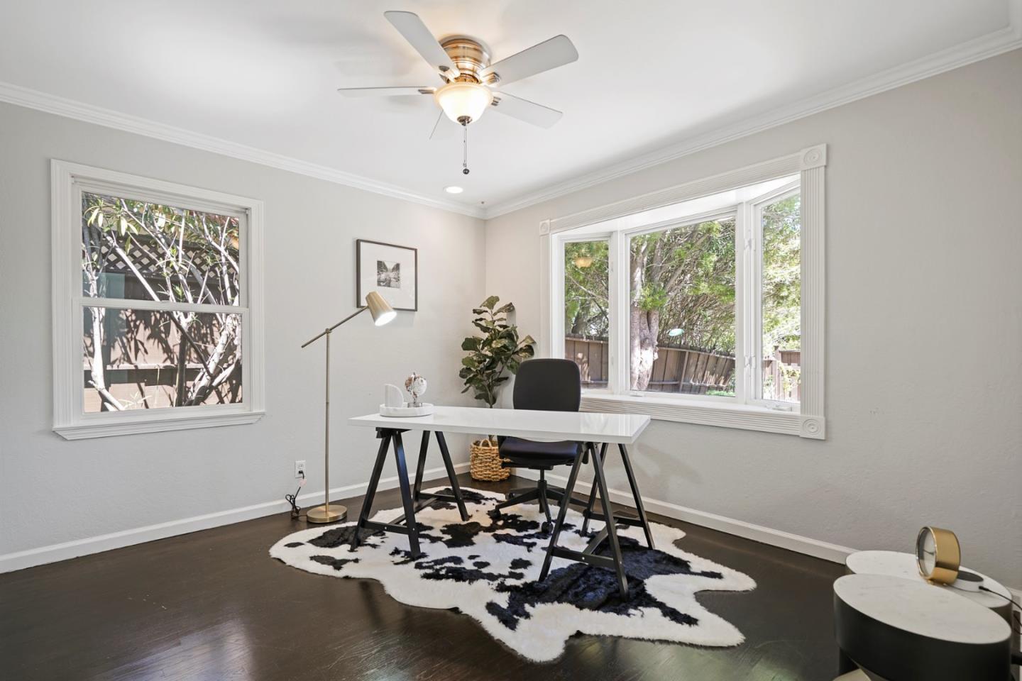 13685 Quito Road Saratoga, CA 95070 - Photo 14 of 20 a view of a dining room with furniture window and wooden floor