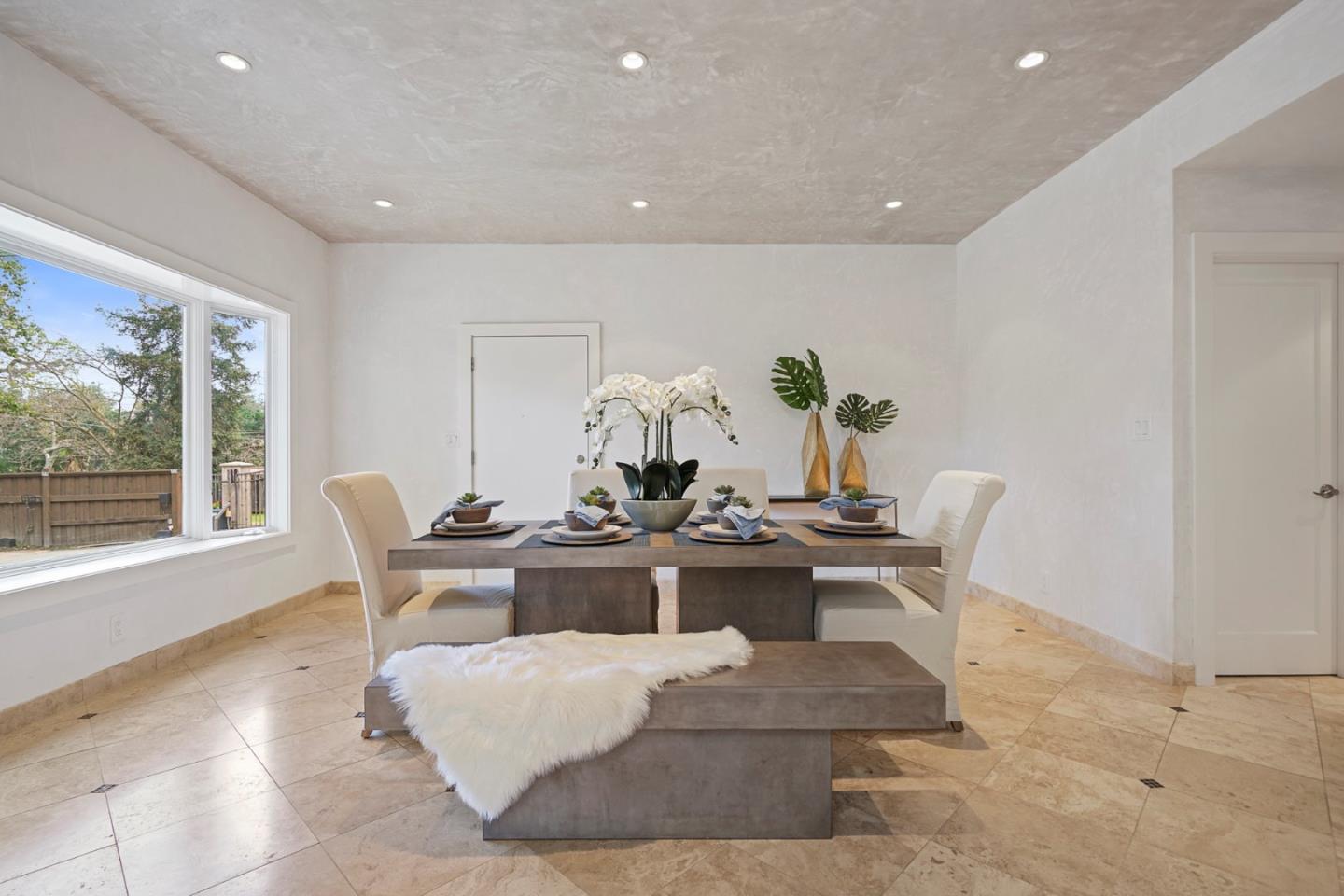 13685 Quito Road Saratoga, CA 95070 - Photo 10 of 20 a view of a dining room with furniture window and outside view