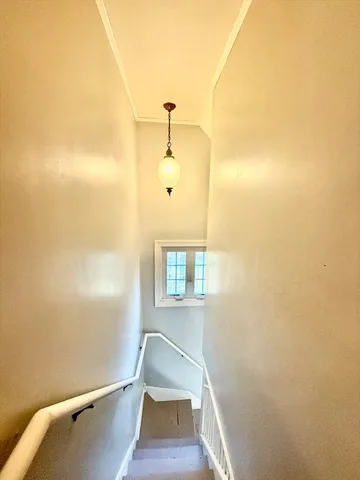 a view of balcony with wooden floor
