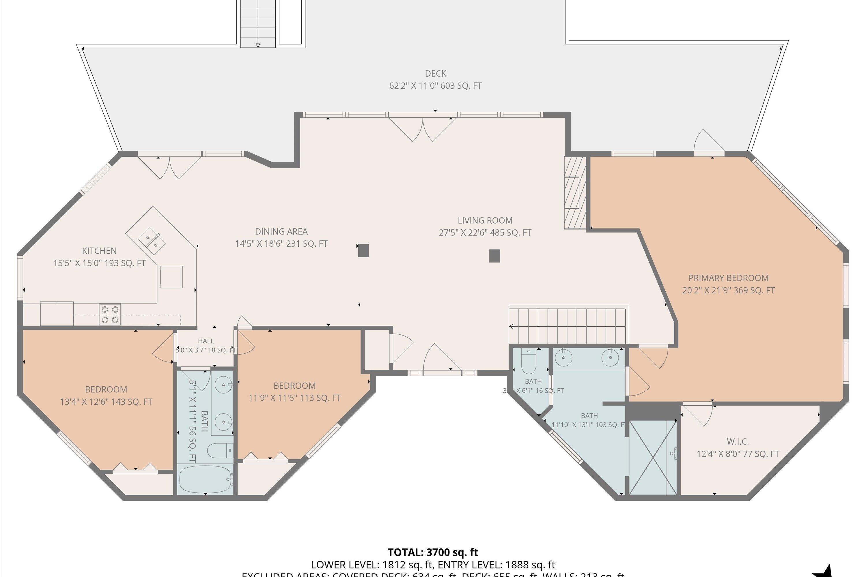 207 Winding Way Union Hall, VA 24176 - Photo 58 of 60 a picture of floor plan