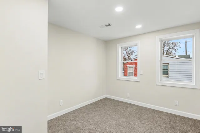 a view of an empty room