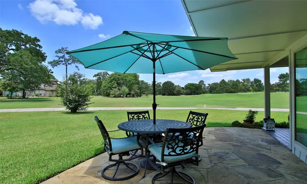 a view of a golf course