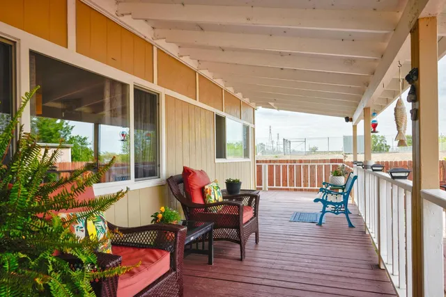 a view of a house with sitting area