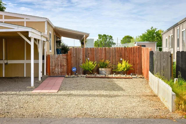 a view of a house with a patio
