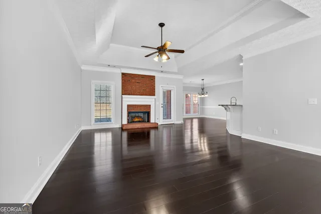 a view of main area and fire place