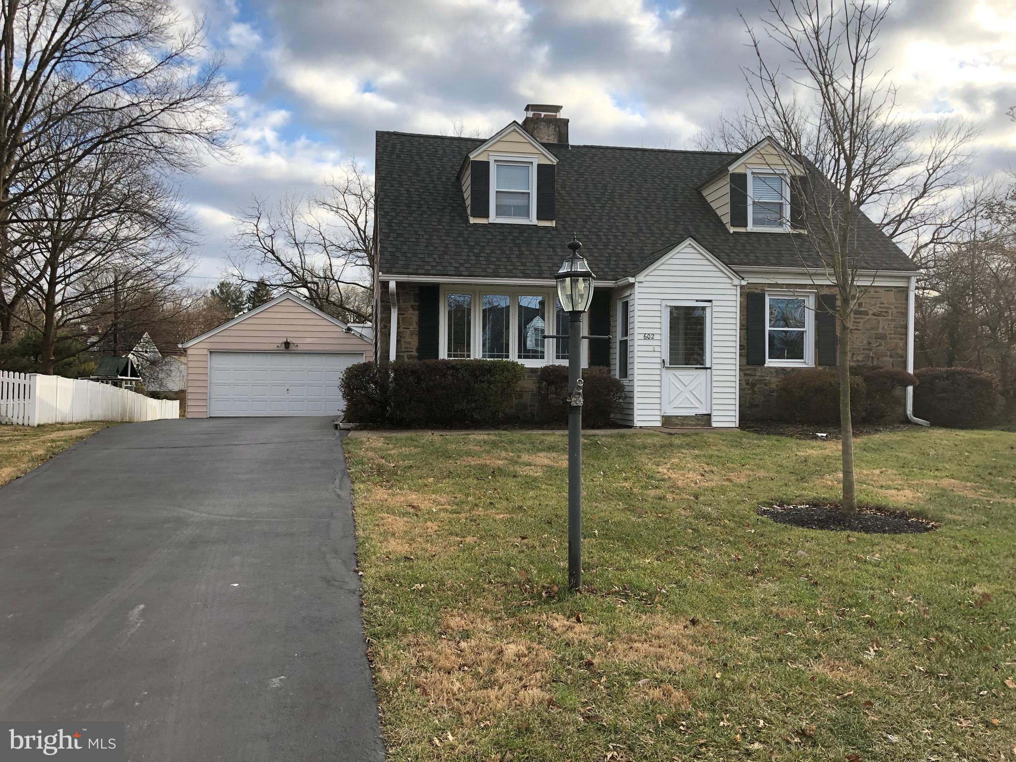 602 Burton Road Oreland, PA 19075 - Photo 3 of 47 Exterior Front w/Side Driveway for Off-St Parking