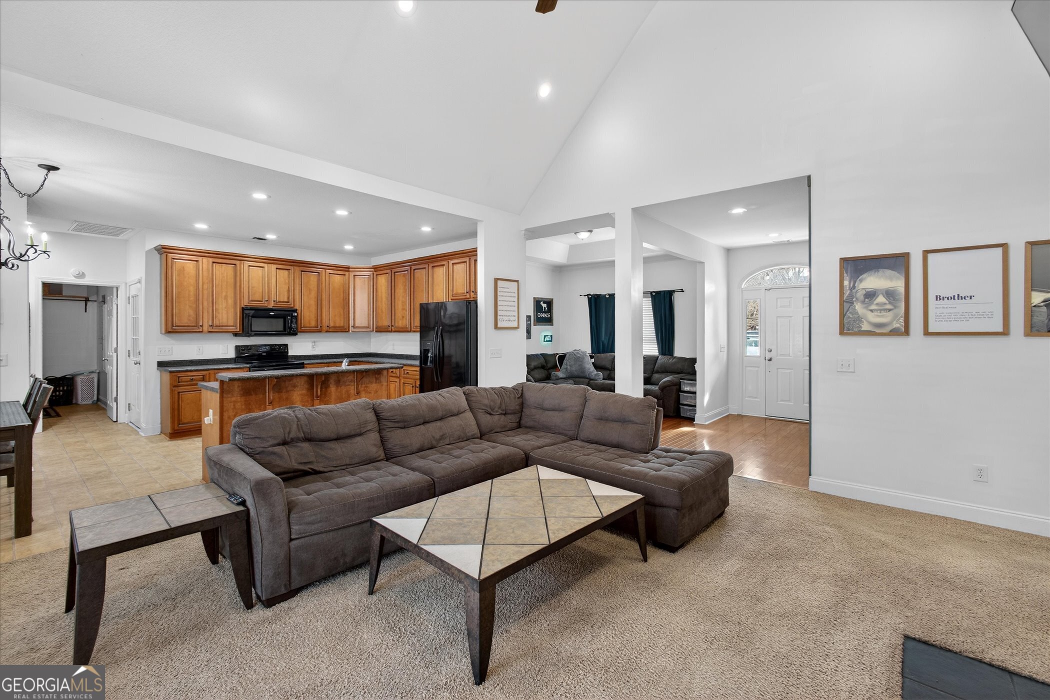 1600 Colony Lane Brooklet, GA 30415 - Photo 12 of 44 a living room with furniture and kitchen view