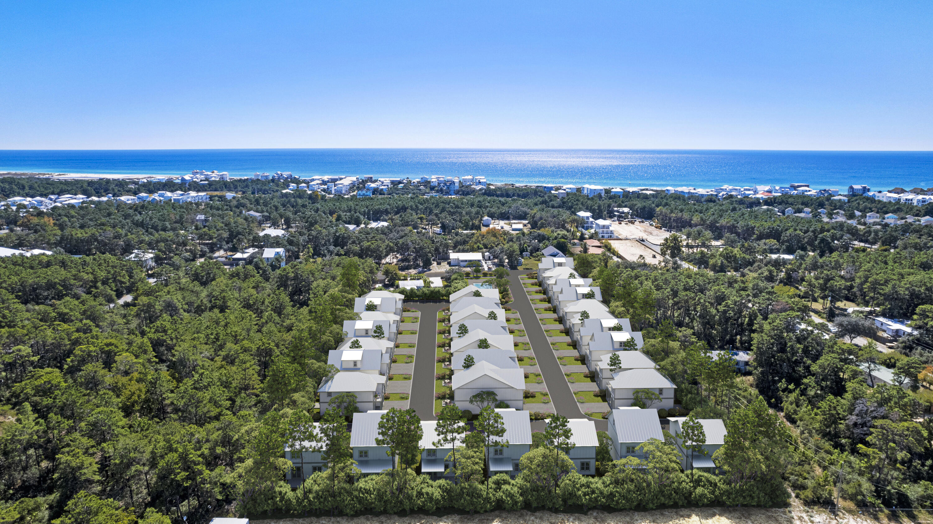 37 Cape Nautilus Ln Inlet Beach, Unit LOT 16 Inlet Beach, FL 32461 - Photo 34 of 44 Aerial to Beach