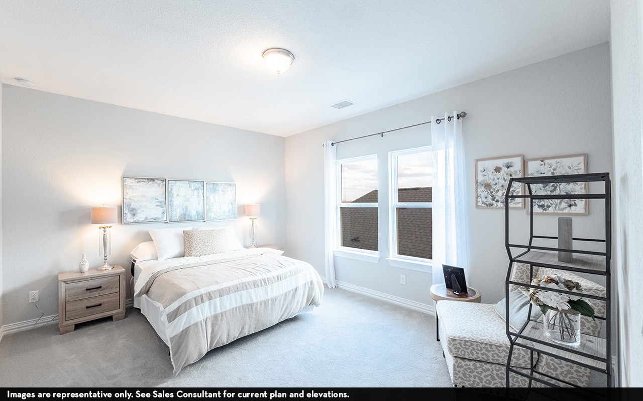 1051 Lakeland Circle Rosharon, TX 77583 - Photo 13 of 19 a bedroom with a bed and a large window