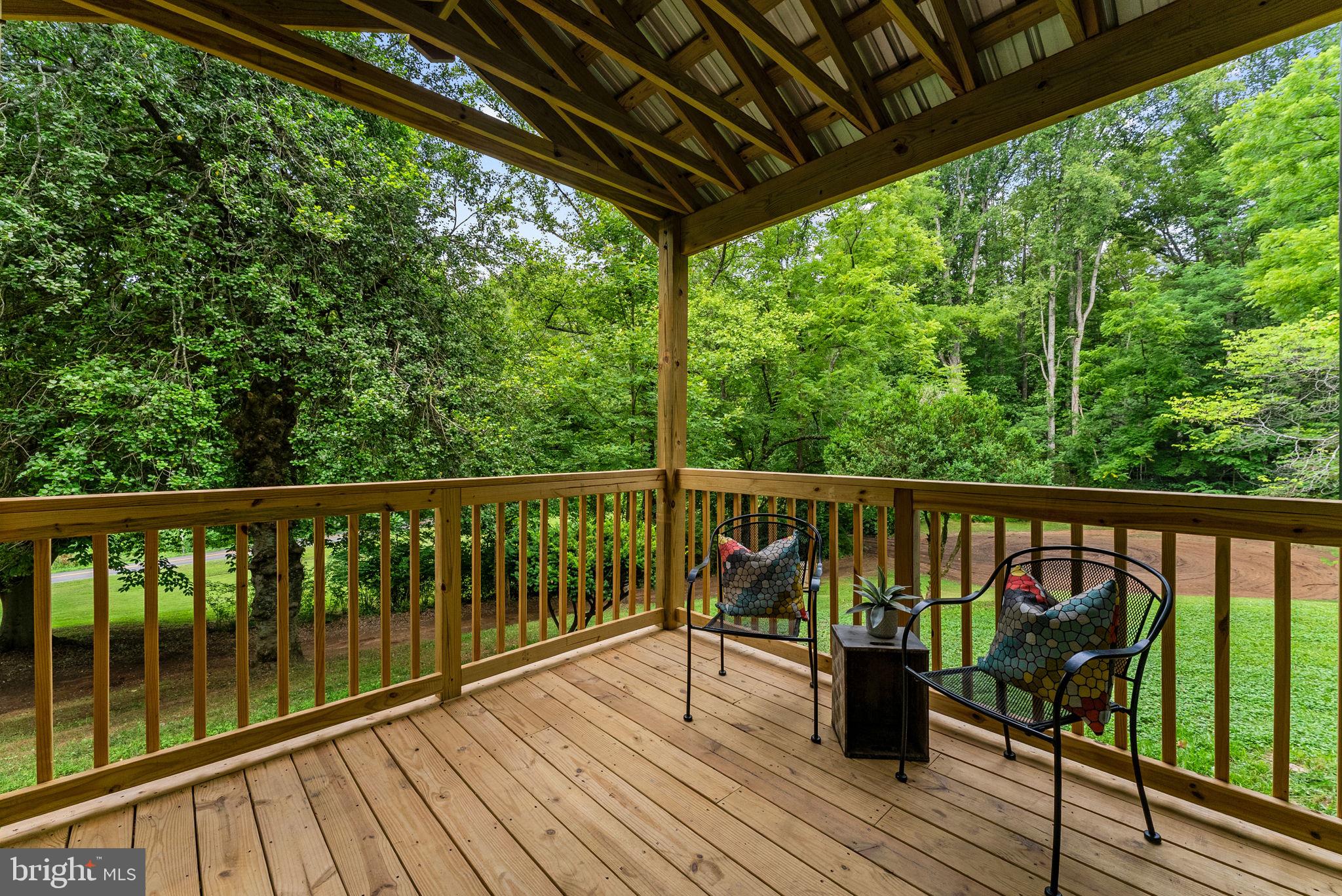 2303 West Hoover Road Haywood, VA 22722 - Photo 4 of 69 Covered Front Porch with Corrugated Metal Roof