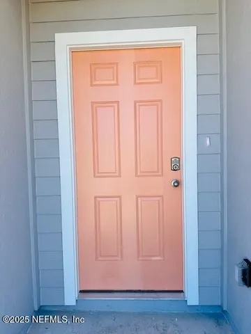 a view of front door
