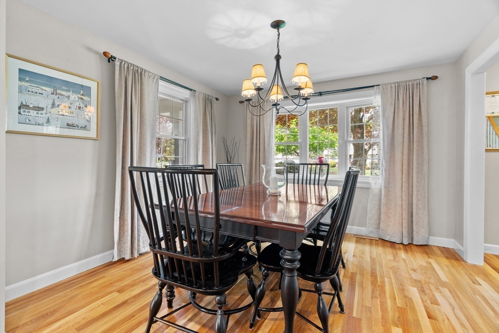 26 Cushing Road Westwood, MA 02090 - Photo 13 of 42 a view of a dining room with furniture window and wooden floor