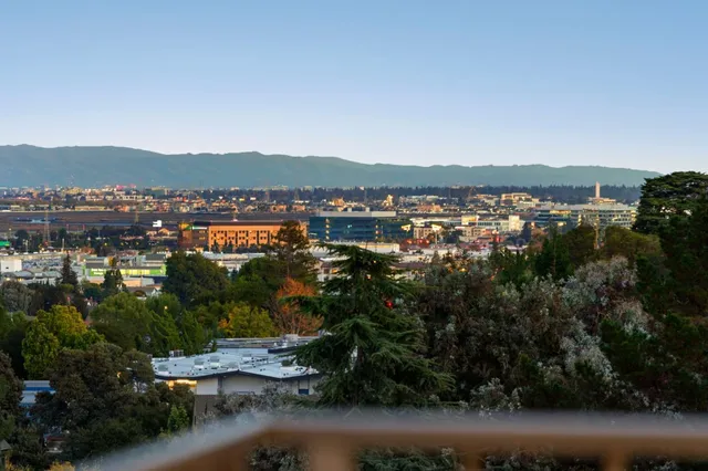 a view of lake and city