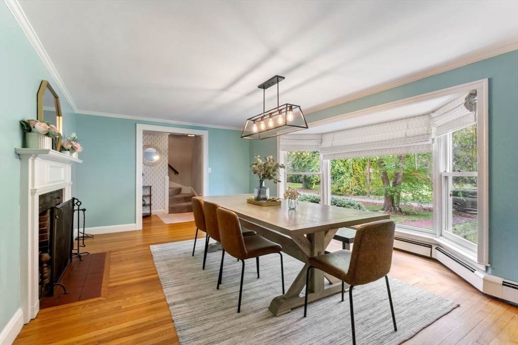 12 Winthrop Road Wayland, MA 01778 - Photo 13 of 22 a view of a dining room with furniture window and wooden floor