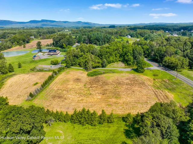a view of a lake with a mountain