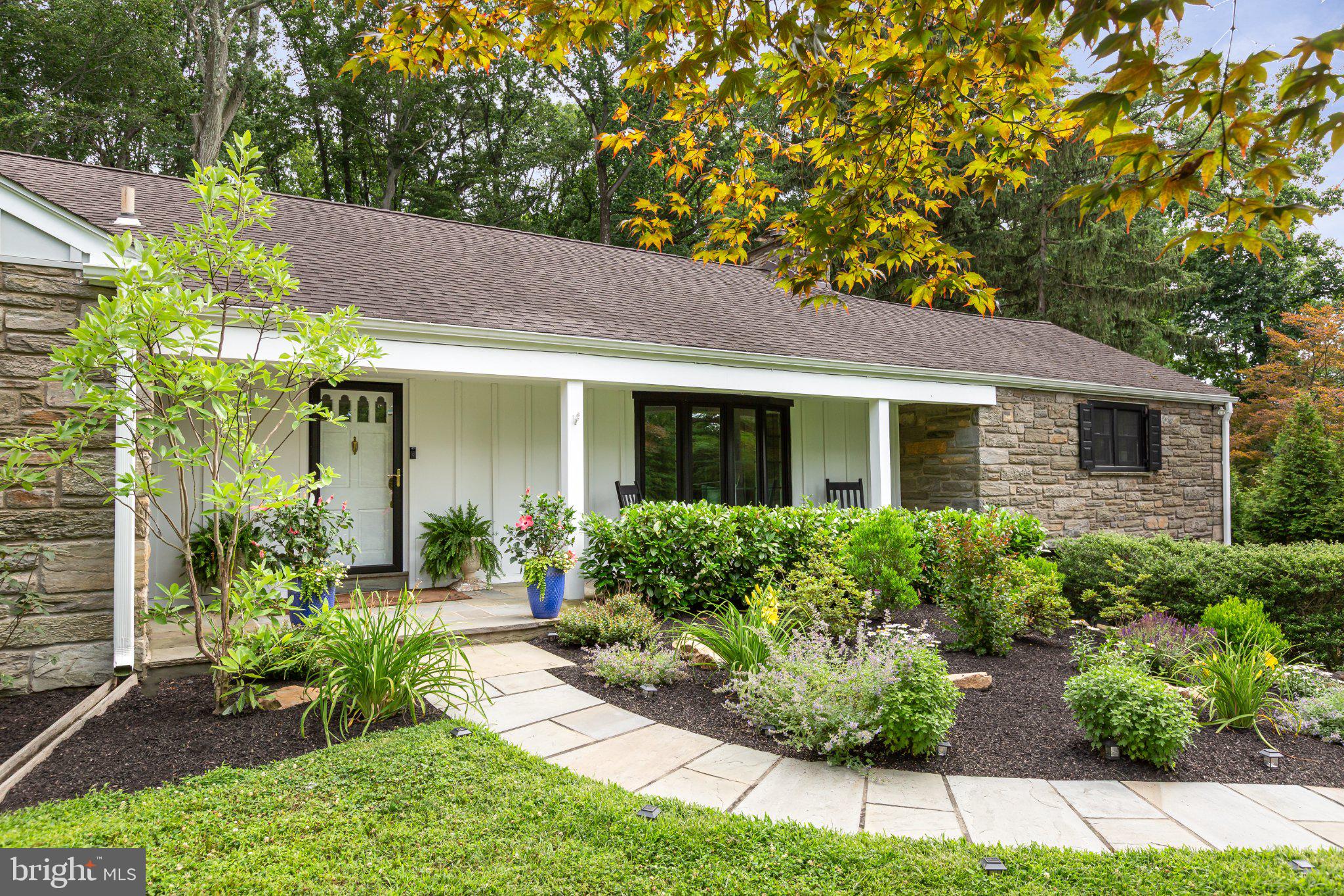 209 Marple Road Haverford, PA 19041 - Photo 5 of 42 Landscaped Front Entryway