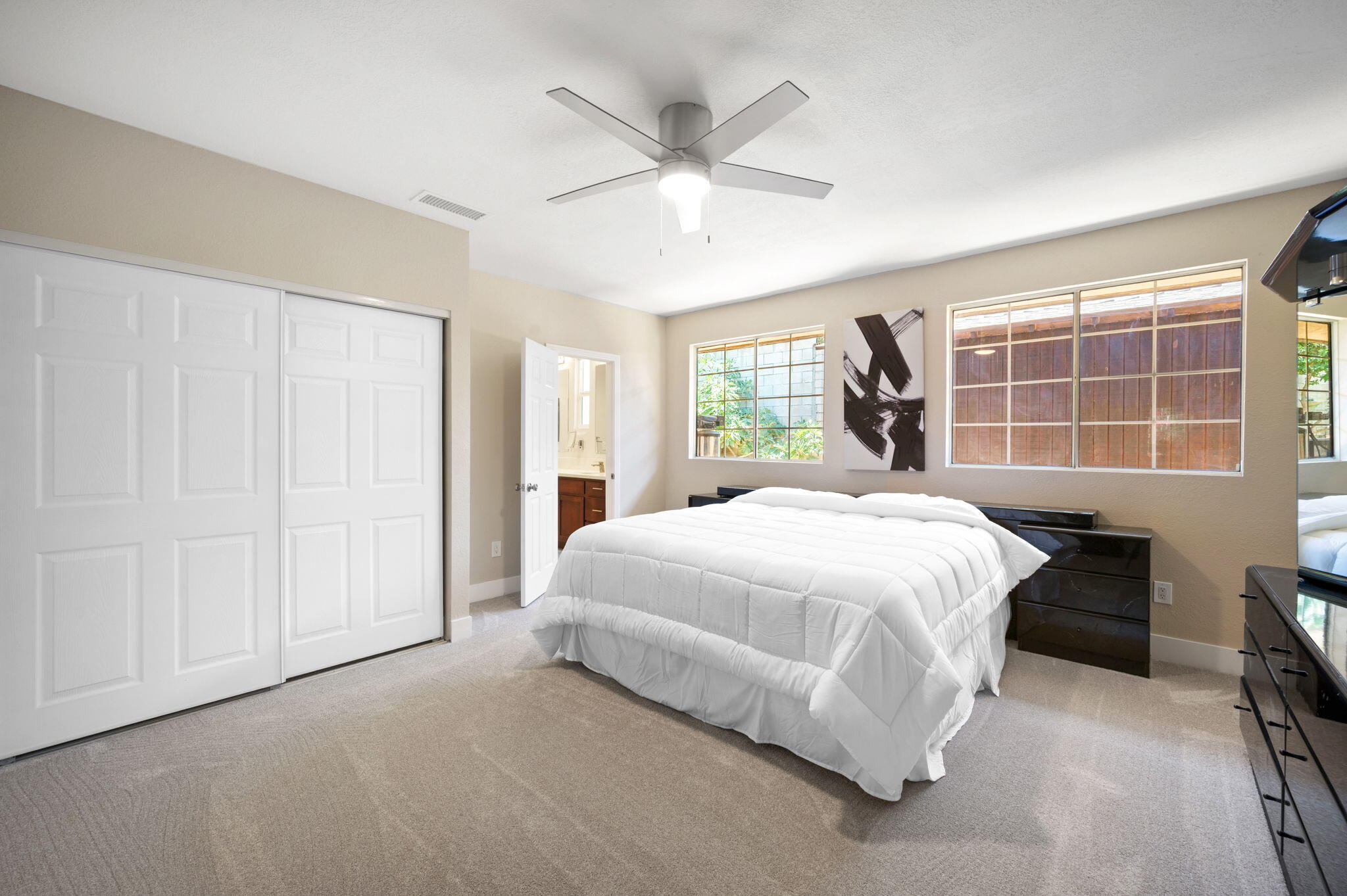 5905 Old Wheeler Road La Verne, CA 91750 - Photo 39 of 81 a spacious bedroom with a bed and window