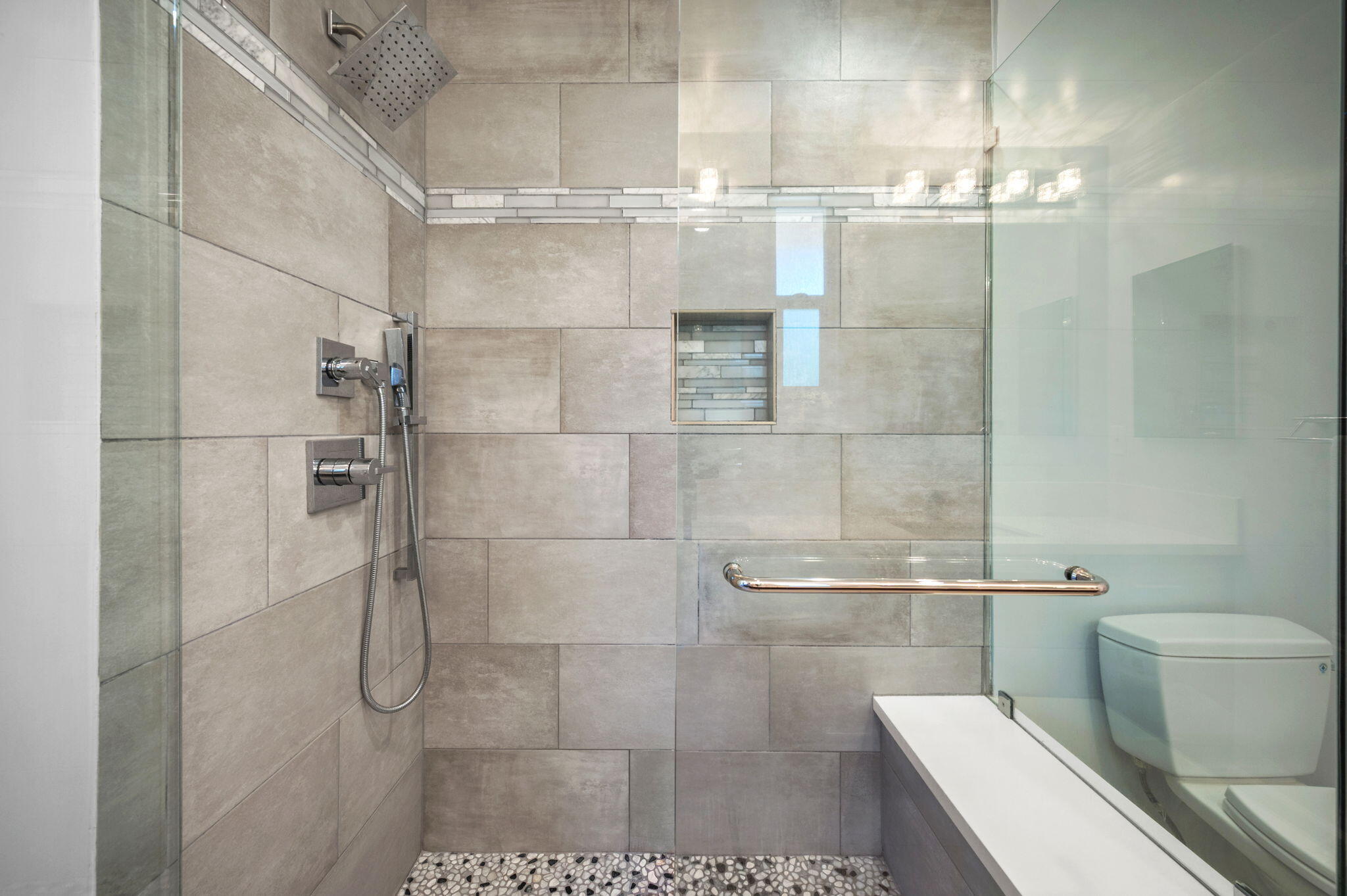 5905 Old Wheeler Road La Verne, CA 91750 - Photo 43 of 81 a bathroom with a shower and a toilet