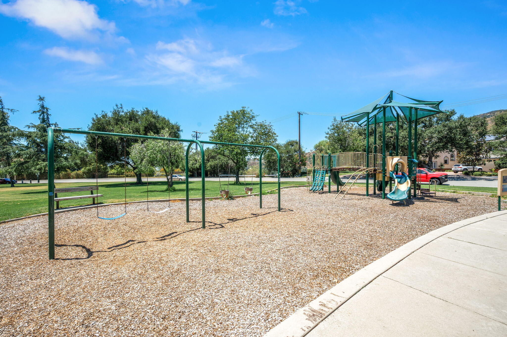 5905 Old Wheeler Road La Verne, CA 91750 - Photo 70 of 81 a view of a park with swings and slides