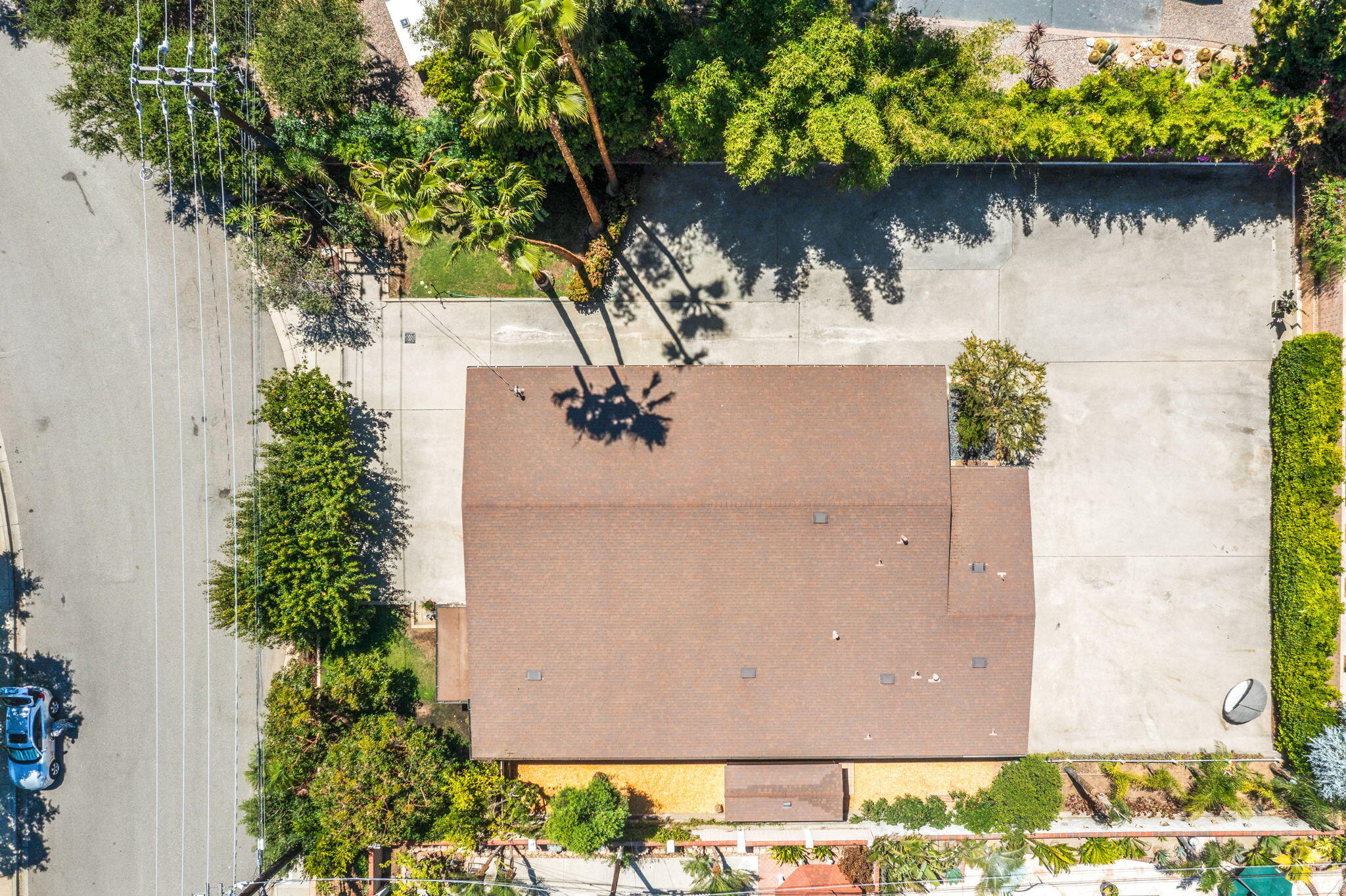 5905 Old Wheeler Road La Verne, CA 91750 - Photo 76 of 81 an aerial view of a house with a yard and floor to ceiling window