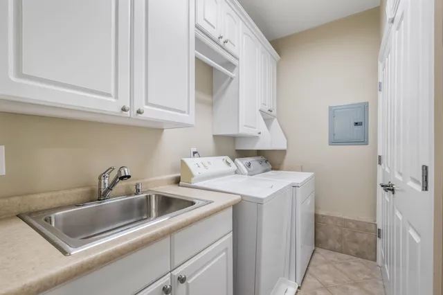 a close view of utility room