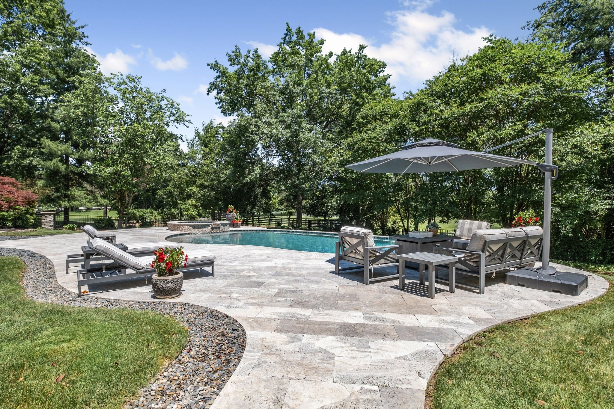 700 Princeton Hills Drive Brentwood, TN 37027 - Photo 38 of 42 a view of backyard with seating area and trees