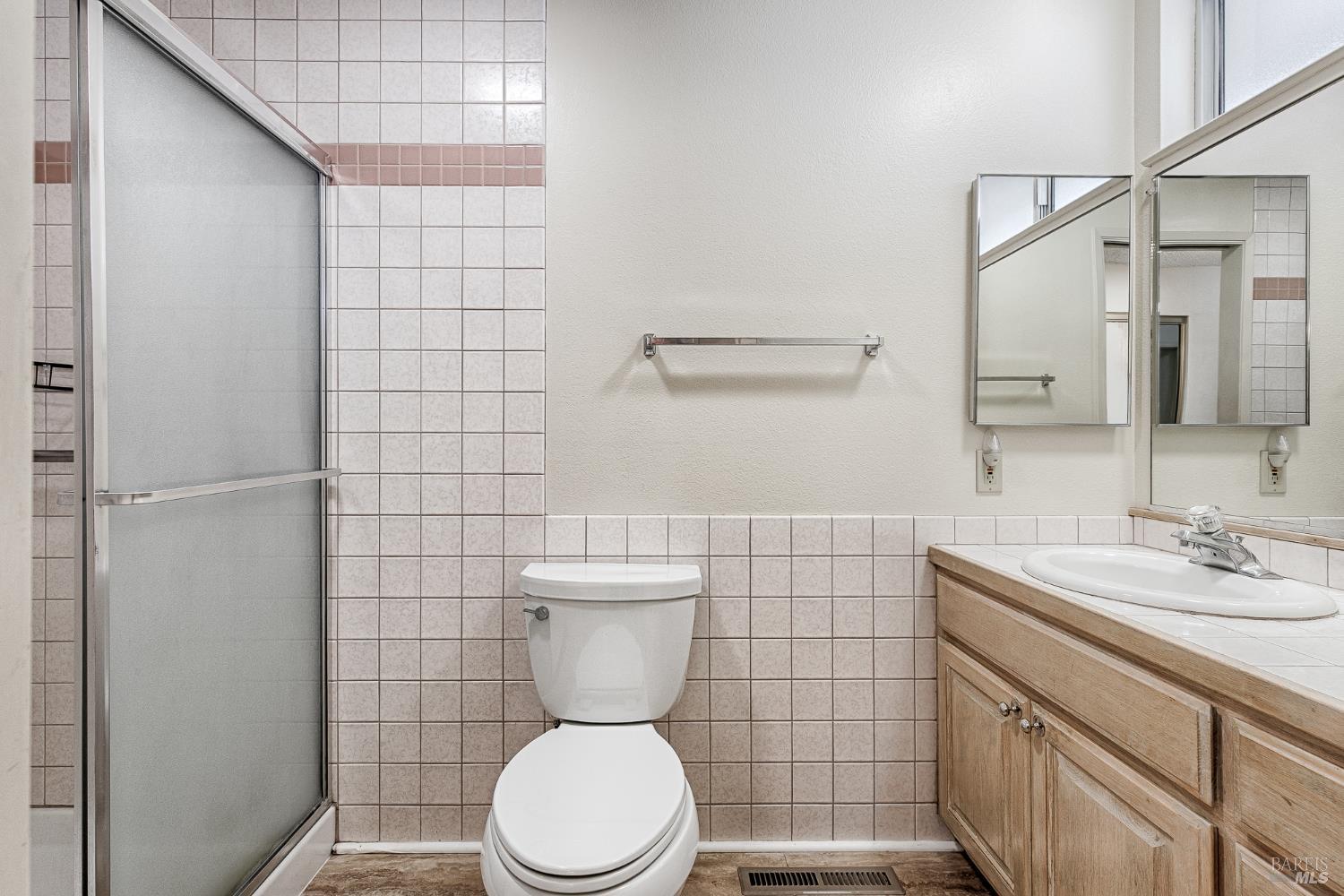 138 Oak Shadow Drive Santa Rosa, CA 95409 - Photo 36 of 50 a bathroom with a toilet sink and shower