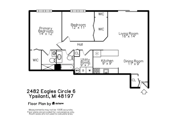 $195,000 | 2482 Eagles Circle, Unit 6, Ypsilanti, MI 48197