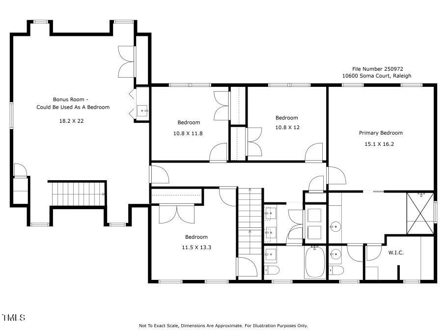 10600 Soma Court Raleigh, NC 27613 - Photo 69 of 70 2nd floor plan jpg