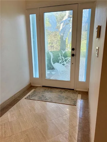 a view of front door