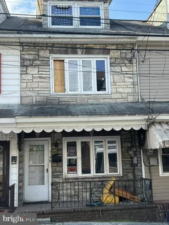 a front view of a house