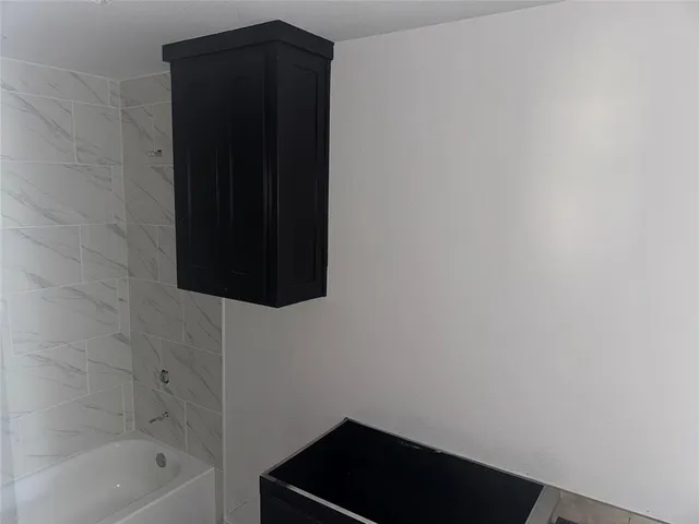 a view of wooden door