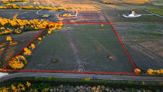 an aerial view of a residential houses