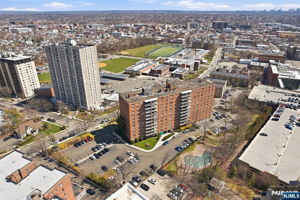 301 Beech Street, Unit 9K Hackensack, NJ 07601 - Photo 23 of 24 an aerial view of residential houses with outdoor space
