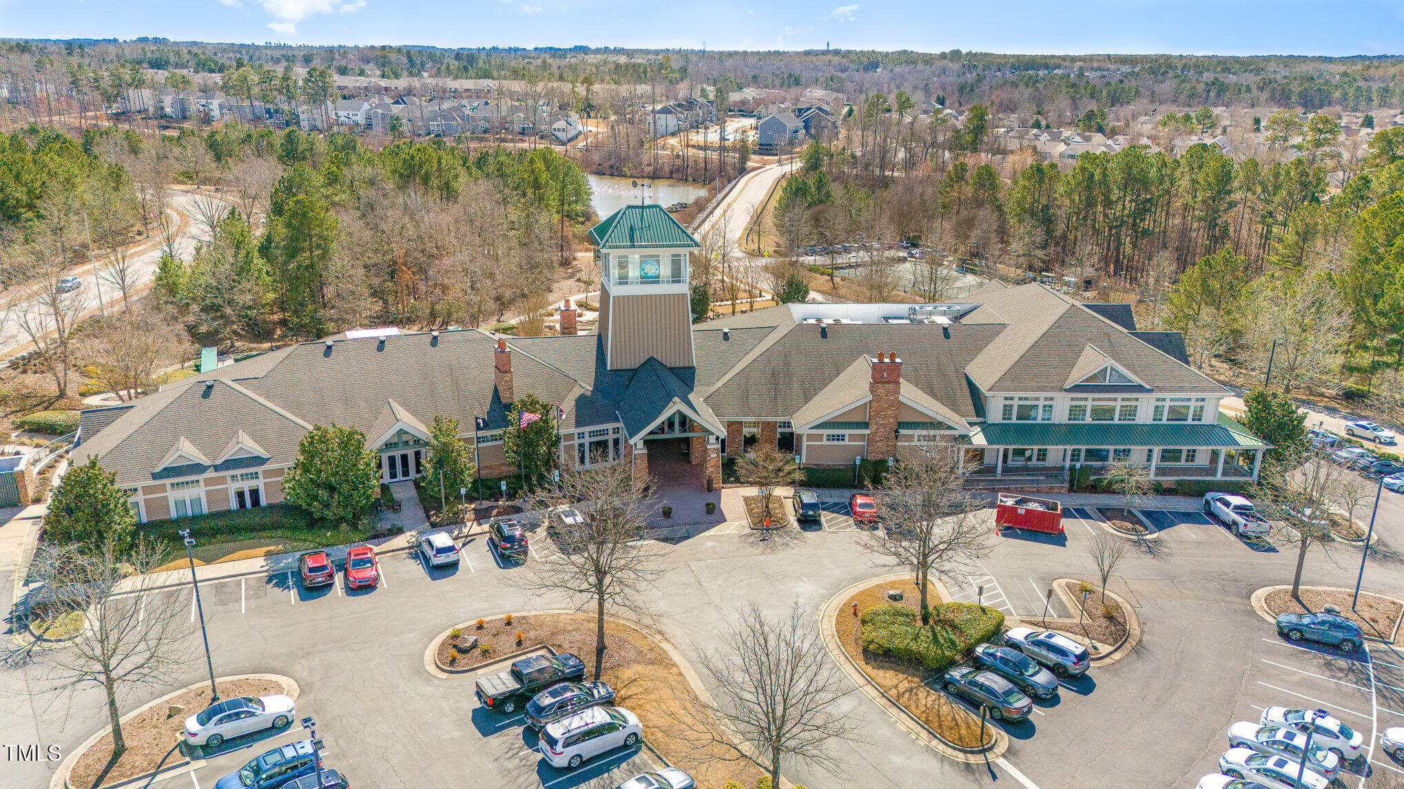 208 Beckingham Loop Cary, NC 27519 - Photo 47 of 47 an aerial view of a house with swimming pool and ocean view