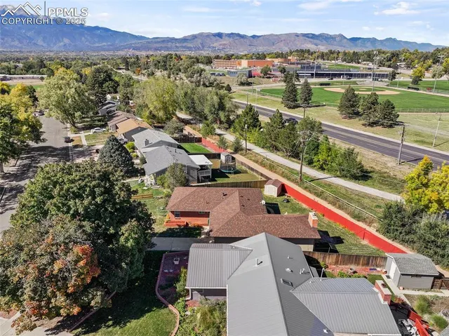 a view of a city with an ocean view