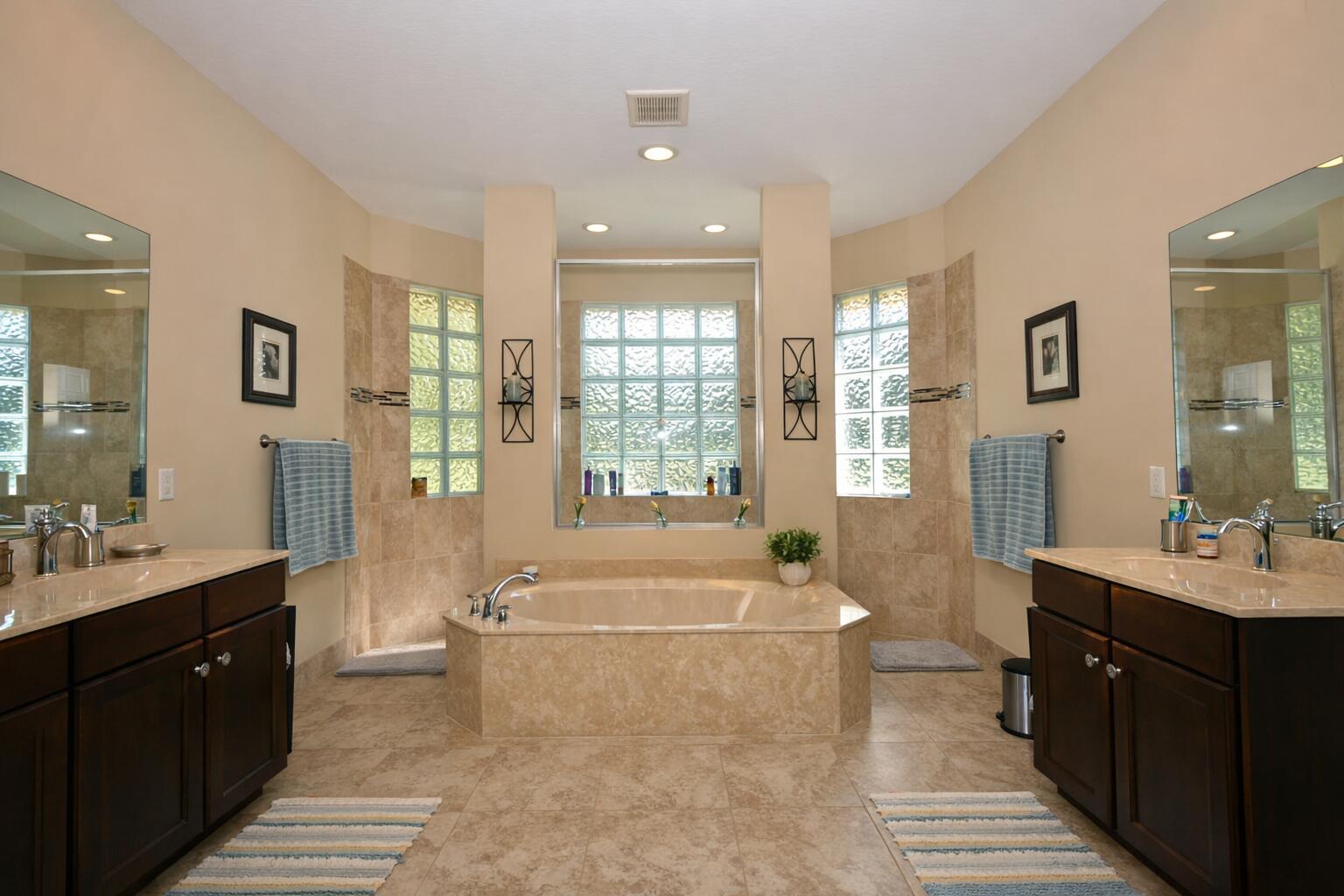 11923 154th Road North Jupiter Farms, FL 33478 - Photo 5 of 6 a spacious bathroom with a tub sink shower and mirror