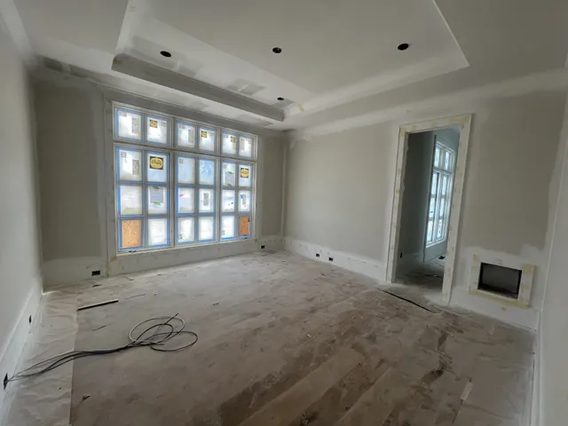 a backyard of a house