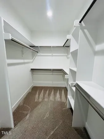 a view of a room with storage