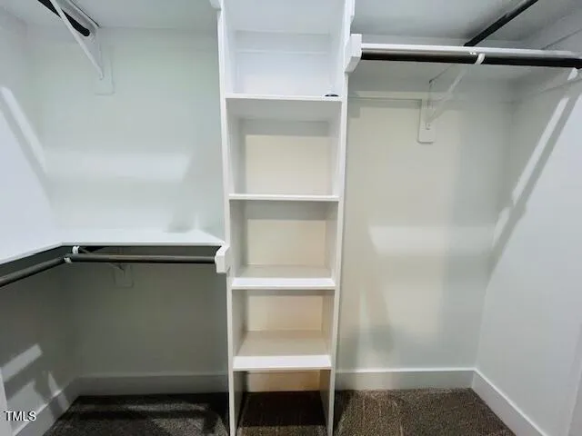 a close view of closet