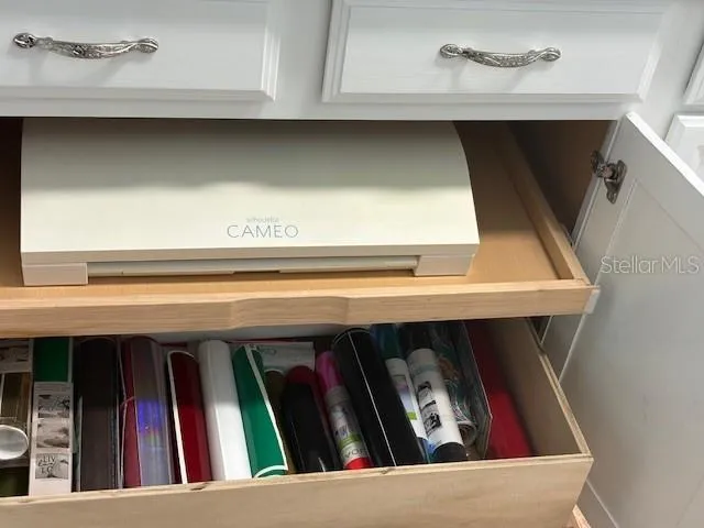 a view of a window in a room